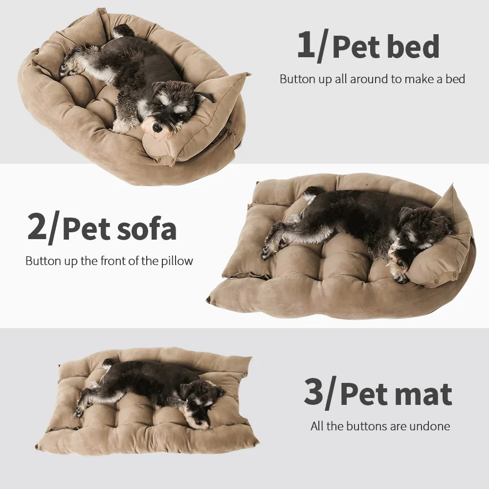PawfectPet™ CozyDream – Warmes Sofa-Haustierbett für Wintertage