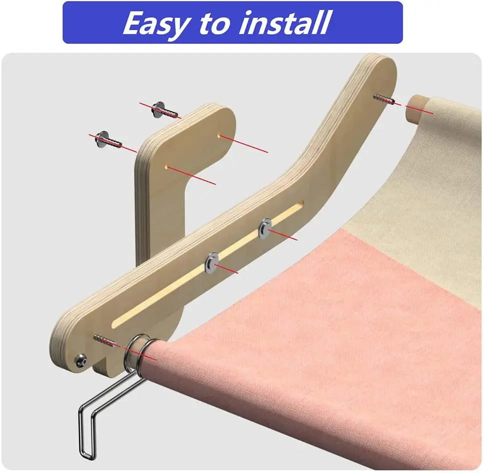 PawfectPet™ WindowNest – Hängendes Katzenbett für Fenster und Balkon