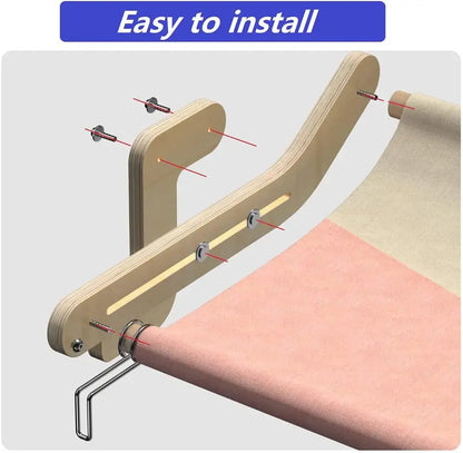 PawfectPet™ WindowNest – Hängendes Katzenbett für Fenster und Balkon