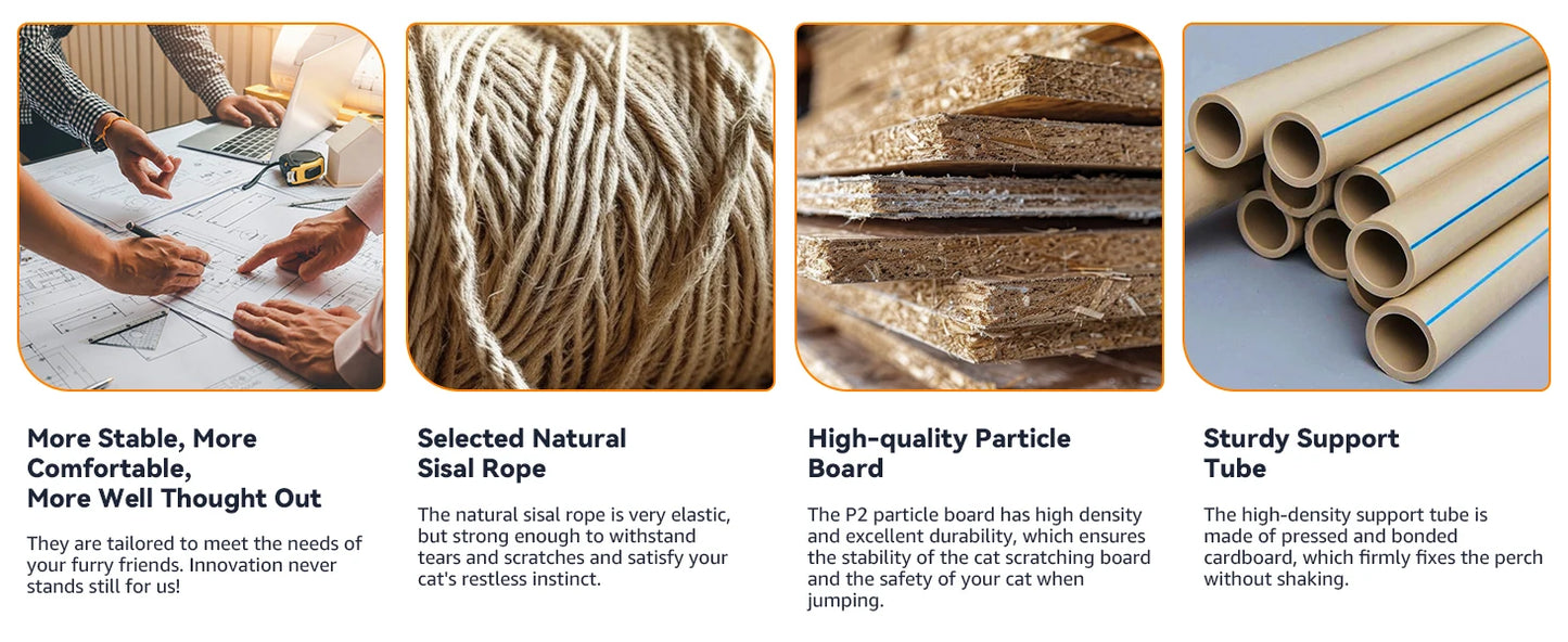 PawfectPet™ DreamTree – Kratzbaum mit Plattformen und Höhle