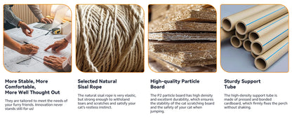 PawfectPet™ DreamTree – Kratzbaum mit Plattformen und Höhle