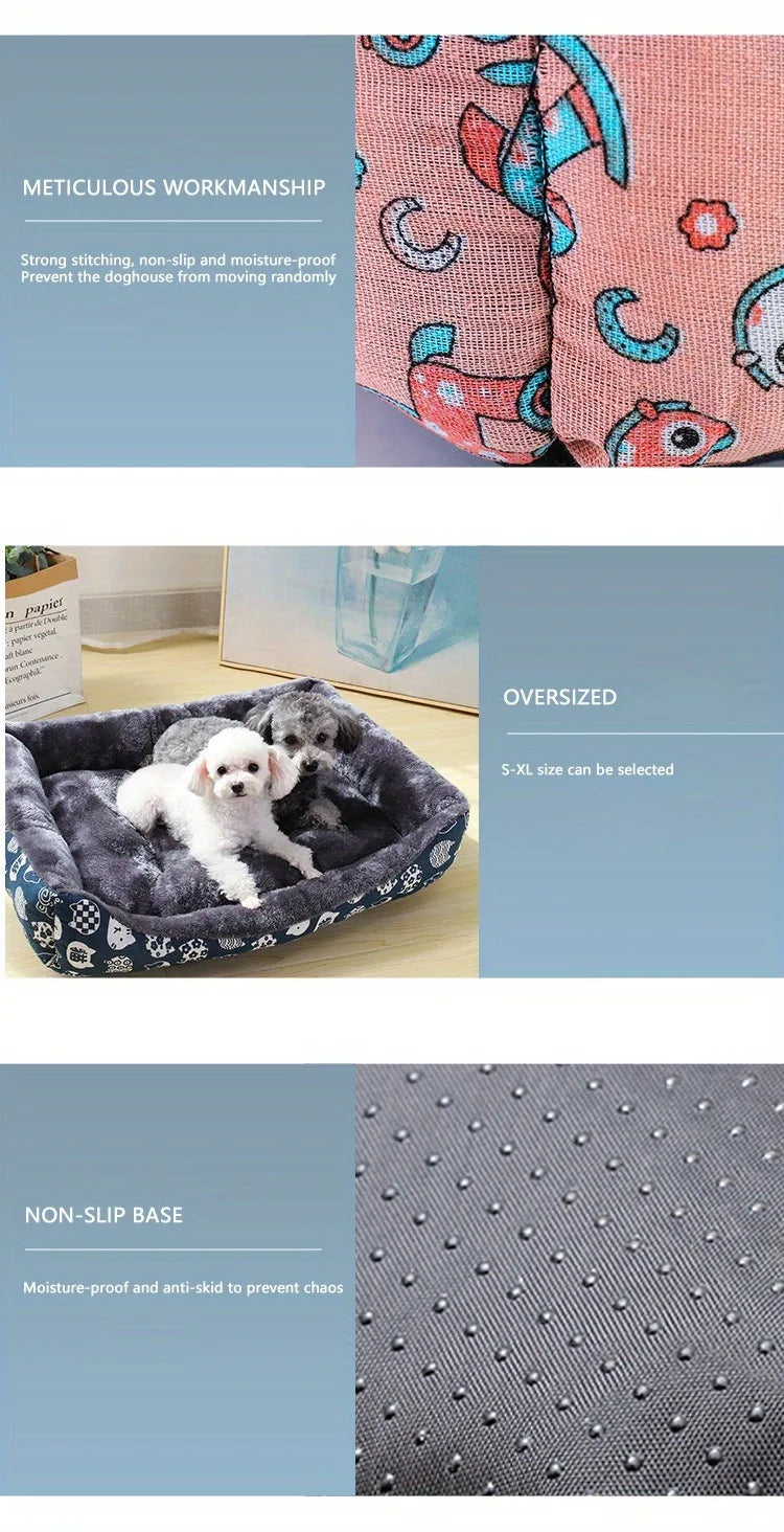 PawfectPet™ ComfyHome – Haustierbett für kleine und große Hunde