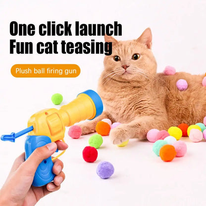 PawfectPet™ FunLauncher – Interaktives Schießspielzeug für Katzen