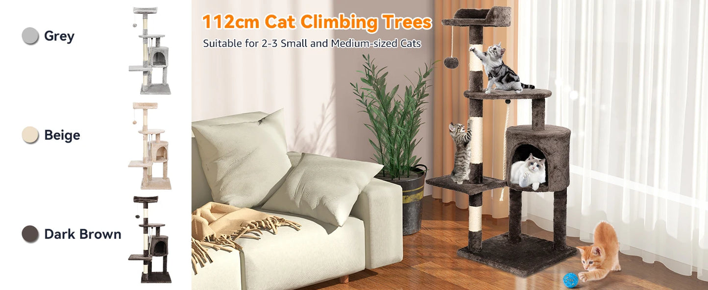 PawfectPet™ DreamTree – Kratzbaum mit Plattformen und Höhle
