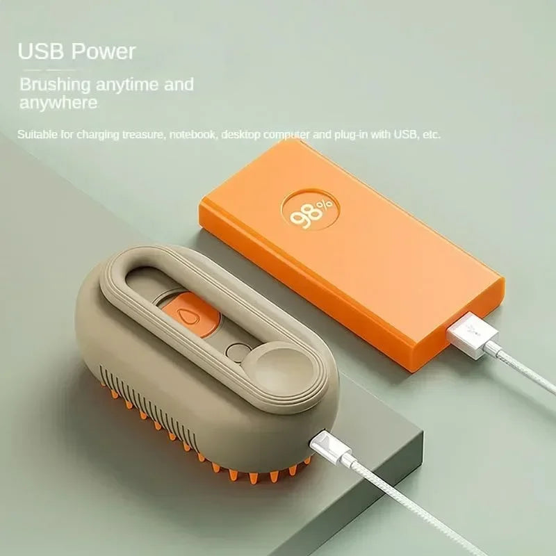 PawfectPet™ SoftSteam – Massierende Haustierbürste mit Dampf