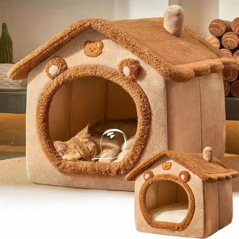 PawfectPet™ DreamHouse – Gemütliches Haustierhaus für alle Größen