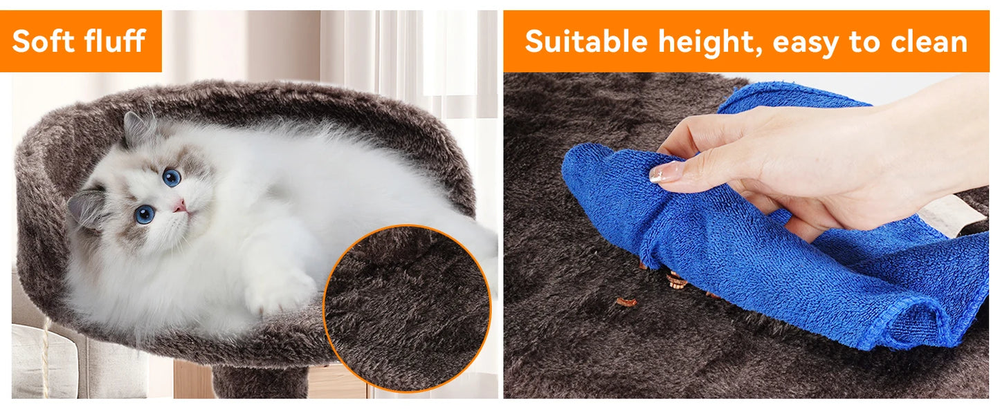 PawfectPet™ DreamTree – Kratzbaum mit Plattformen und Höhle