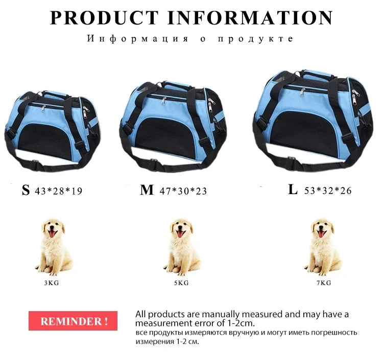 PawfectPet™ TravelMate – Tragetasche für Hunde und Katzen