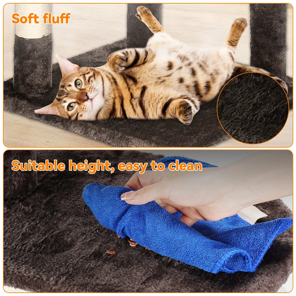 PawfectPet™ DreamTree – Kratzbaum mit Plattformen und Höhle