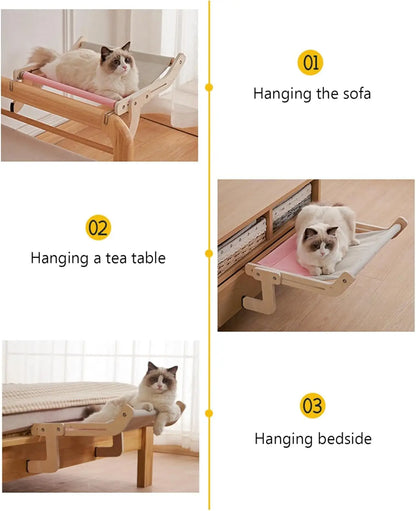 PawfectPet™ WindowNest – Hängendes Katzenbett für Fenster und Balkon