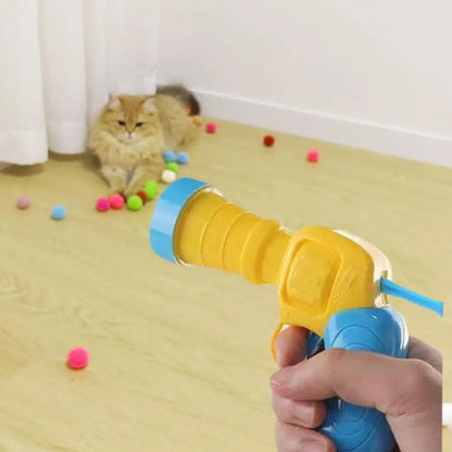 PawfectPet™ FunLauncher – Interaktives Schießspielzeug für Katzen