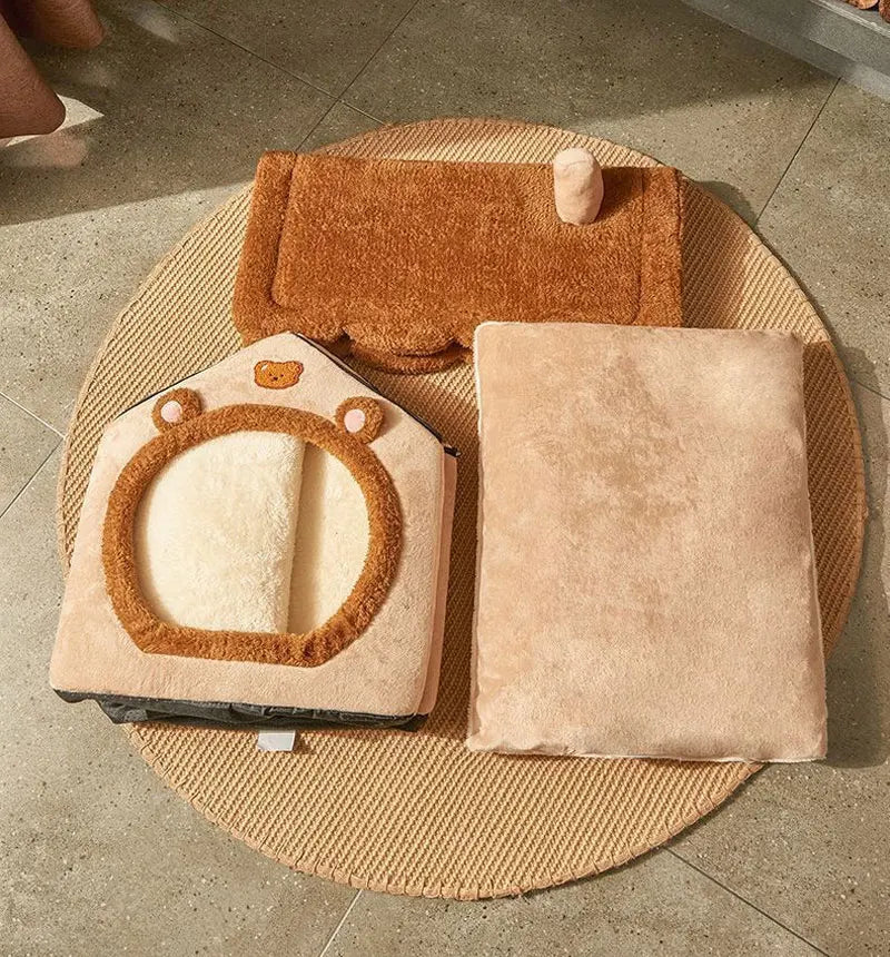 PawfectPet™ DreamHouse – Gemütliches Haustierhaus für alle Größen