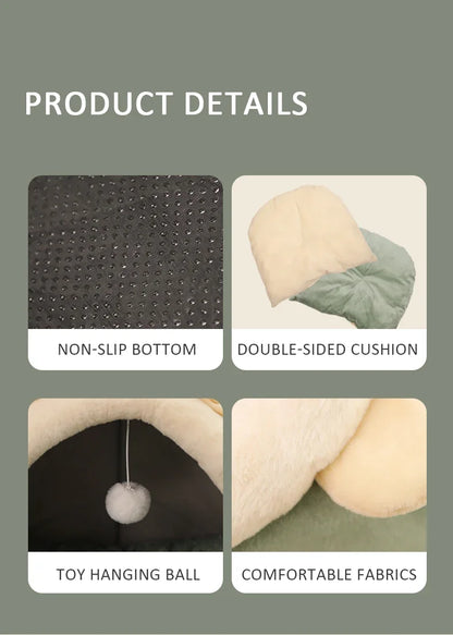 PawfectPet™ FluffyLounge – Gemütliches Haustierbett für Wintertage