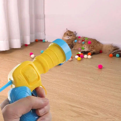 PawfectPet™ FunLauncher – Interaktives Schießspielzeug für Katzen