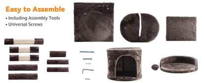 PawfectPet™ DreamTree – Kratzbaum mit Plattformen und Höhle