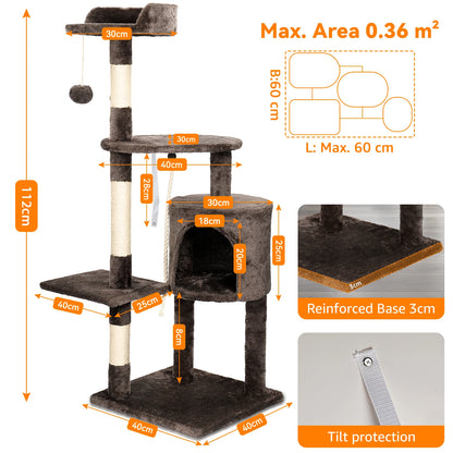 PawfectPet™ DreamTree – Kratzbaum mit Plattformen und Höhle