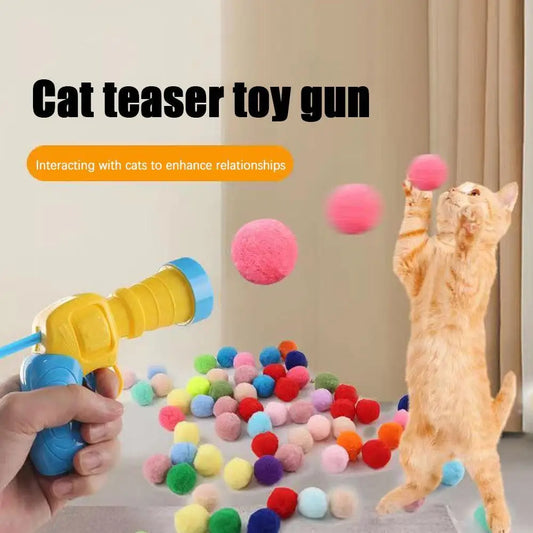 PawfectPet™ FunLauncher – Interaktives Schießspielzeug für Katzen
